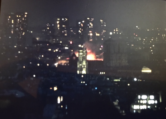 Addison Mueller's photo of Notre Dame burning